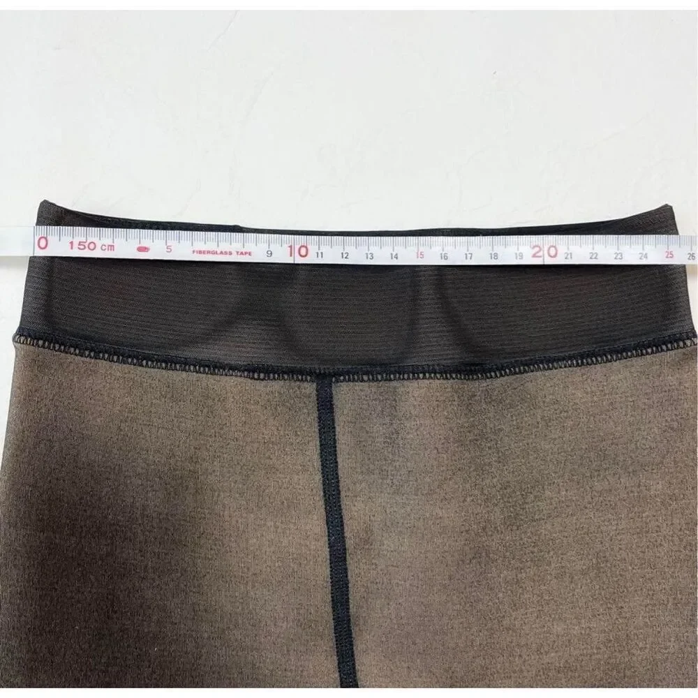 Black Sheer Fleece lined tights